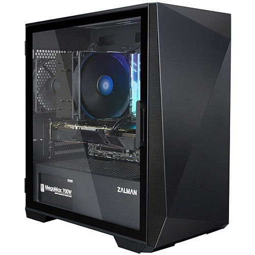 Корпус Zalman Z1 Iceberg без БП, 2xUSB3.0, 1xUSB2.0, 3x120мм, VGA 330мм, LCS ready, TG Side Panel, mATX, черный
