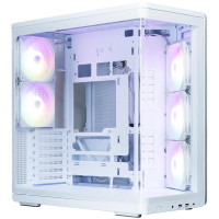 Корпус Zalman P60 без БЖ, 2xUSB3.0, 1x Type C, 3x120мм ARGB Reverse, 2x120мм ARGB, VGA 435мм, LCS ready, Curved Tempered Glass, Dual Chamber, ATX, білий