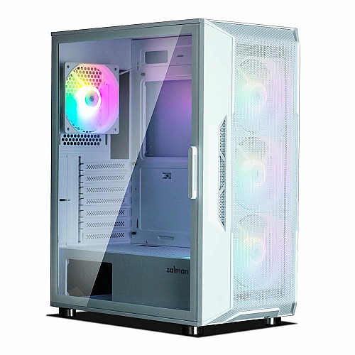 Корпус Zalman I3 Neo без БП, 1xUSB3.0, 2xUSB2.0, 4x120мм RGB, VGA 355мм, LCS ready, TG Side Panel, ATX, белый