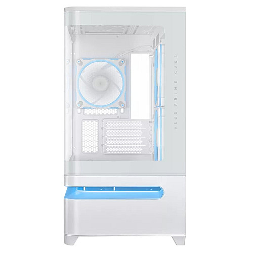 Корпус ASUS Prime AP202 Tempered Glas ARGB, без БП, 2xUSB3.2, 1xUSB Type-C, Tempered Glass side, mATX, белый 90DC00P3-B19000