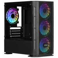 Корпус 2E GAMING Calleo GB700 без БЖ 2xUSB3.0, 1xUSB2.0, 4x120мм ARGB, VGA 320мм, LCS ready, контролер з пультом, TG Side Window, mATX, чорний