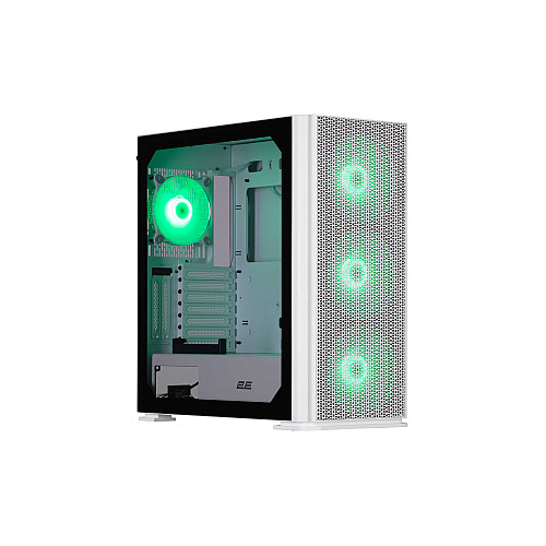 Корпус 2E GAMING Vertex GI01W без БЖ 2xUSB3.0, 1xUSBType-C, 3x140мм ARGB, 1x120мм ARGB, VGA 380мм, LCS ready, контролер з пультом, TG Side Panel, EATX, білий