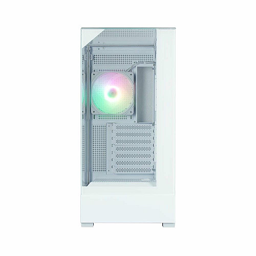 Корпус Zalman P40 Prism без БП, 2xUSB3.0, 1xUSBType-C, 1x120мм ARGB, VGA 420мм, LCS ready, TG 3x Panels, ATX, белый