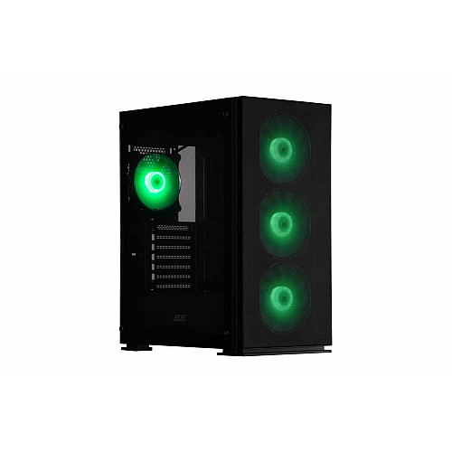 Корпус 2E GAMING Virtus Neo G3301N без БП 2xUSB3.0, 1xUSB2.0, 3x140мм ARGB, 1x120мм ARGB, VGA 340мм, LCS ready, контроллер с пультом, TG Side Panel, ATX, черный