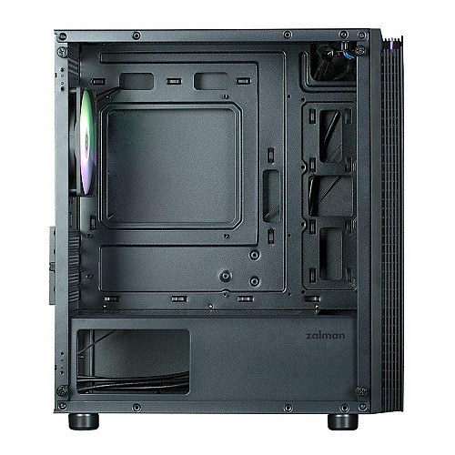 Корпус Zalman T4 Plus без БП, 2xUSB3.0, 1xUSB2.0, 1x120мм ARGB, VGA 320мм, LCS ready, TG Side Panel, mATX, черный