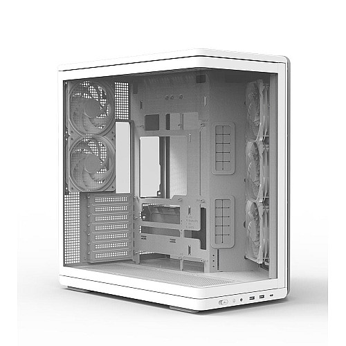 Корпус Zalman P60 без БП, 2xUSB3.0, 1x Type C, 3x120мм ARGB Reverse, 2x120мм ARGB, VGA 435мм, LCS ready, Curved Tempered Glass, Dual Chamber, ATX, белый