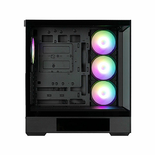Корпус Zalman P40 DS без БП, 2xUSB3.0, 1x Type C, 3x120мм ARGB Reverse, 1x120мм ARGB, VGA 420мм, LCS ready, TG Side/Front Panel, Display, ATX, черный