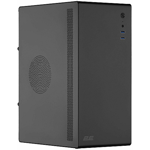 Корпус 2E Credo V200B без БЖ, 2xUSB3.0, 1x80мм, VGA 250мм, mATX, чорний