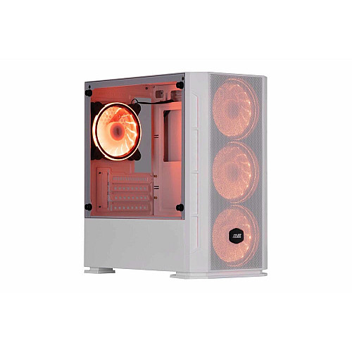Корпус 2E GAMING Calleo GB700W без БП, 2xUSB3.0, 1xUSB2.0, 4x120мм ARGB, VGA 320мм, LCS ready, контроллер с пультом, TG Side Window, mATX, белый