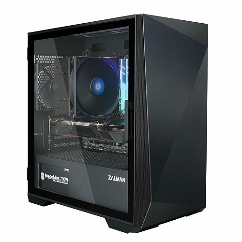 Корпус Zalman Z1 Iceberg без БП, 2xUSB3.0, 1xUSB2.0, 3x120мм, VGA 330мм, LCS ready, TG Side Panel, mATX, черный