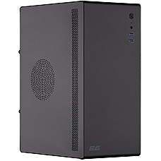 Корпус 2E Credo V200B-400 з БЖ 2E ATX400, 2xUSB3.0, 1x80мм, VGA 250мм, mATX, чорний