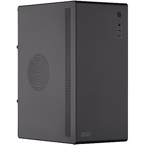 Корпус 2E Credo V200B-400 з БЖ 2E ATX400, 2xUSB3.0, 1x80мм, VGA 250мм, mATX, чорний
