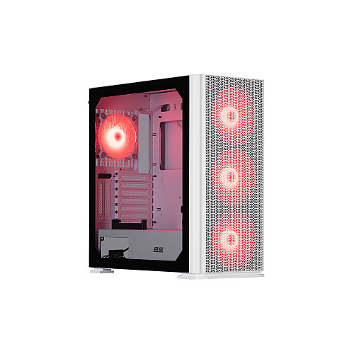Корпус 2E GAMING Vertex GI01W без БЖ 2xUSB3.0, 1xUSBType-C, 3x140мм ARGB, 1x120мм ARGB, VGA 380мм, LCS ready, контролер з пультом, TG Side Panel, EATX, білий