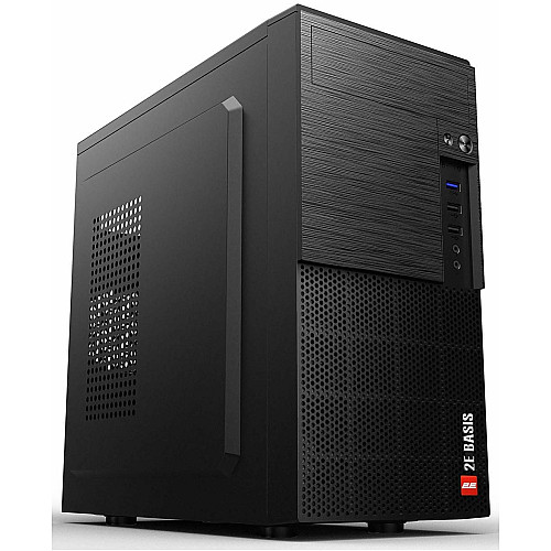 Корпус 2E Basis RD860-3U без БЖ, 1xUSB3.0, 2xUSB2.0, VGA 320мм, mATX, чорний
