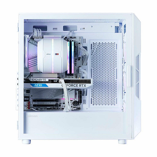 Корпус Zalman I3 Neo V2 без БП 2xUSB3.0, 1x Type C, 4x120мм RGB, VGA 400мм, LCS ready, TG Side Panel, ATX, белый