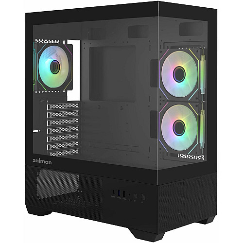 Корпус Zalman Chronix V2 без БП, 1xUSB3.0, 1xUSB2.0, 1x Type C, 2x120мм ARGB Reverse, 4x120мм ARGB, VGA 410мм, LCS ready, TG Side/Front Panel, ATX, черный