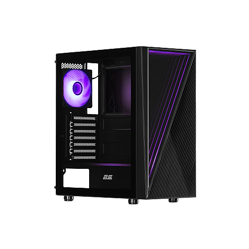 Корпус 2E GAMING Infinity G205A без БЖ 2xUSB3.0, 1xUSBType-C, 1x120мм ARGB, 2x120мм, VGA 345мм, LCS ready, TG Side Panel, ATX, чорний