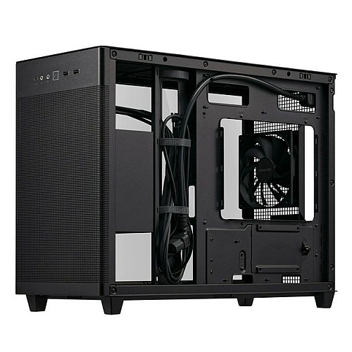 Корпус ASUS Prime AP201 Tempered Glas, без БП, 2xUSB3.2, 1xUSB Type-C, Tempered Glass side, mATX, черный 90DC00G0-B39010