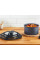 Кришка Tefal Ingenio 26см, скло, силікон, прозоро-чорний