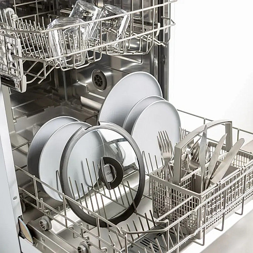 Набір скляних кришок Tefal Ingenio, 16см, 18см, 20см, скло, пластик, чорний