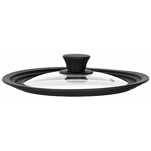 Кришка універсальна ARDESTO Black Mars, Smart, 20х22х24см, термостійке скло, силікон