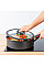 Кришка Tefal Ingenio 22см, скло, силікон, прозоро-чорний