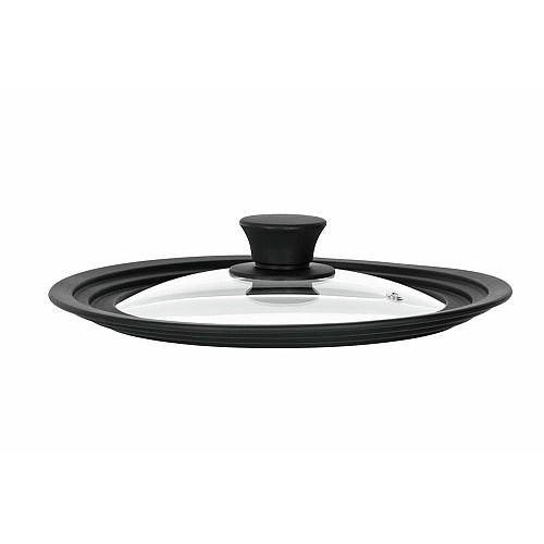 Кришка універсальна ARDESTO Black Mars, Smart, 20х22х24см, термостійке скло, силікон