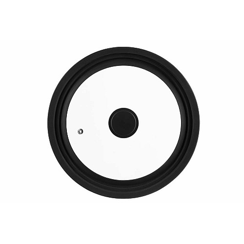 Крышка универсальная ARDESTO Black Mars, Smart, 24х26х28см, термостойкое стекло, силикон