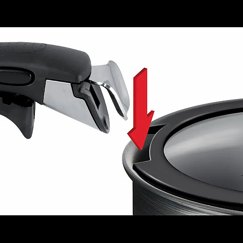Набір скляних кришок Tefal Ingenio, 16см, 18см, 20см, скло, пластик, чорний