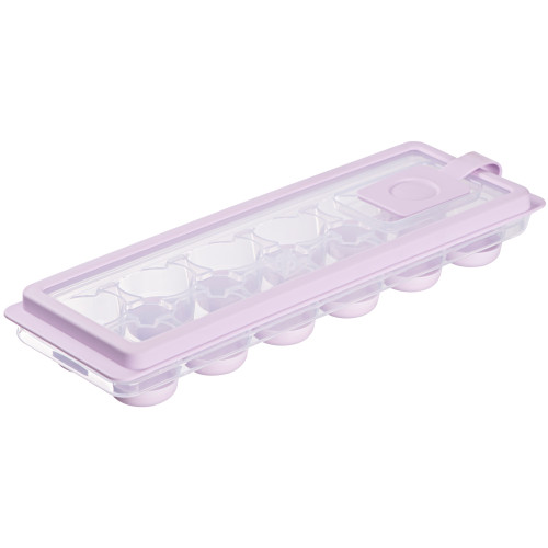 Форма для льоду з кришкою ARDESTO Fresh Cylinder, 27х9.5х3.8см, силікон, пластик, ліловий
