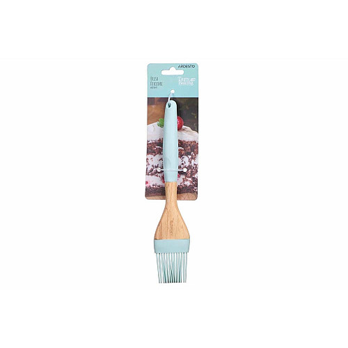 Пензлик ARDESTO Tasty Baking, 24см, силікон, дерево, блакитний