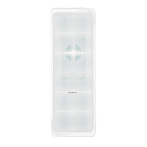 Форма для льоду з кришкою ARDESTO Fresh, 26х9.5х3.5см, силікон, пластик, зелений