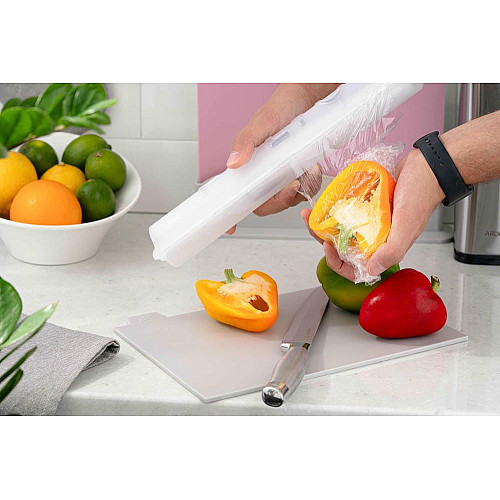 Кухонний диспенсер для харчової плівки та фольги ARDESTO Fresh, 33.6х9х5.5см, пластик, білий