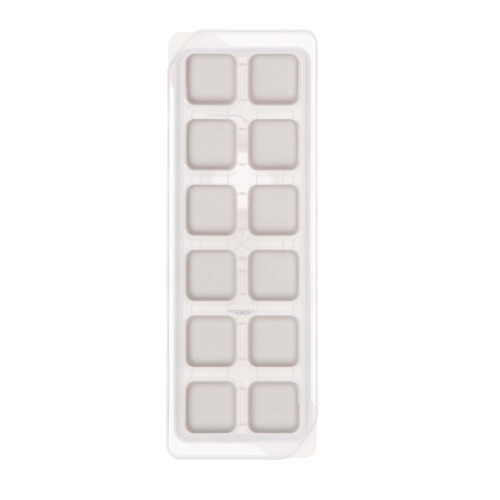 Форма для льоду з кришкою ARDESTO Fresh, 26х9.5х3.5см, силікон, пластик, бежевий