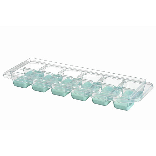 Форма для льда с крышкой ARDESTO Fresh, 27х9.5х3.8см, силикон, пластик, голубой
