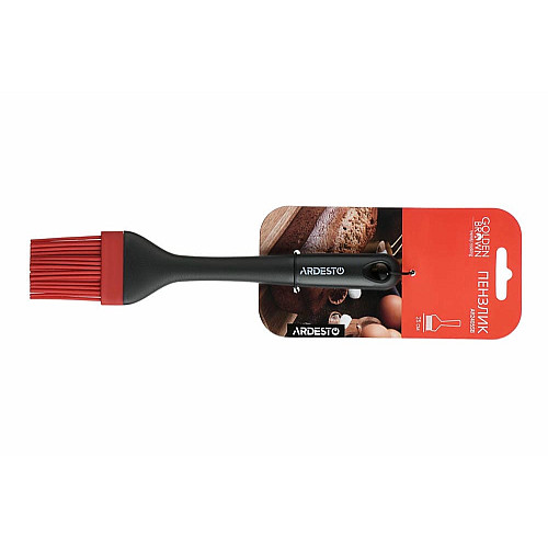 Кисточка ARDESTO Golden Brown, 25см, силикон, пластик, черно-красный