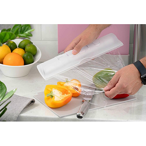 Кухонний диспенсер для харчової плівки та фольги ARDESTO Fresh, 33.6х9х5.5см, пластик, білий