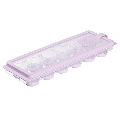 Форма для льоду з кришкою ARDESTO Fresh Cylinder, 27х9.5х3.8см, силікон, пластик, ліловий