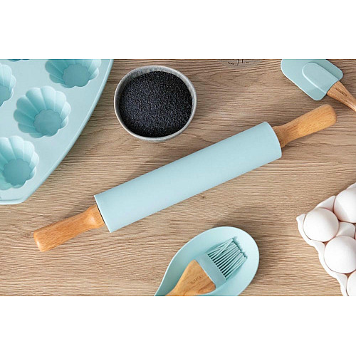 Стакан для теста ARDESTO Tasty baking, 43.5см, силикон, дерево, голубой