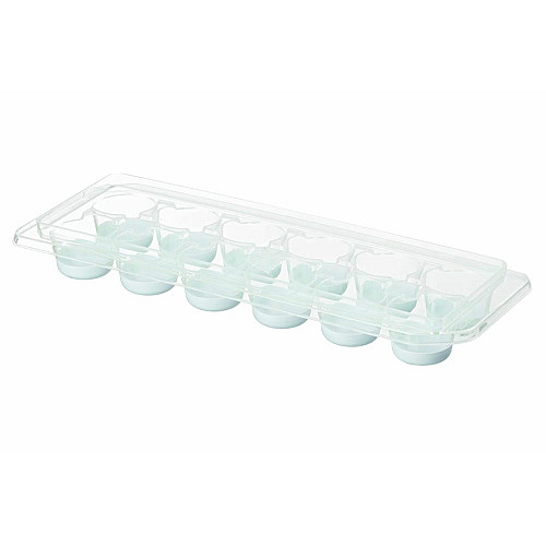 Форма для льда с крышкой ARDESTO Fresh Cylinder, 27х9.5х3.8см, силикон, пластик, голубой