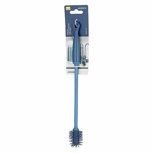 Щітка для миття пляшок ARDESTO Easy 30х3см, пластик, блакитний