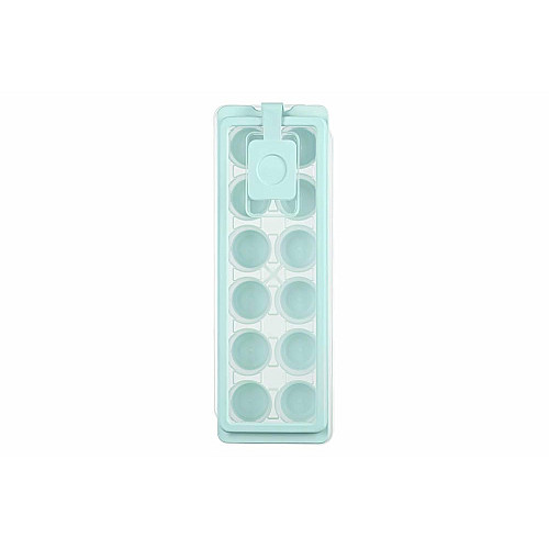 Форма для льда с крышкой ARDESTO Fresh Cylinder, 27х9.5х3.8см, силикон, пластик, голубой
