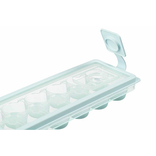 Форма для льда с крышкой ARDESTO Fresh Cylinder, 27х9.5х3.8см, силикон, пластик, голубой
