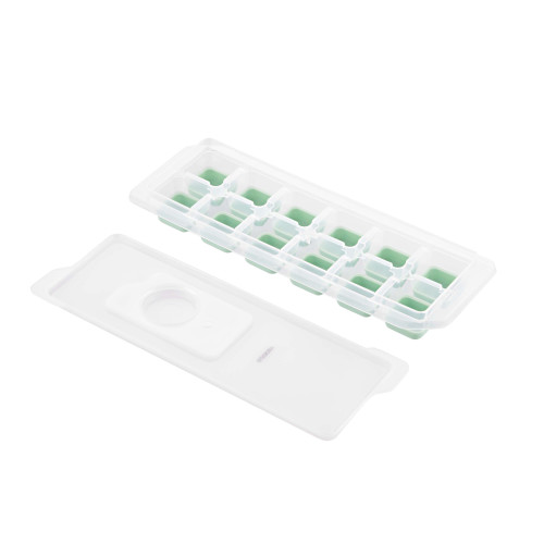 Форма для льоду з кришкою ARDESTO Fresh, 26х9.5х3.5см, силікон, пластик, зелений