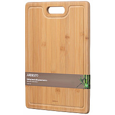 Дошка кухонна з жолобом ARDESTO Midori, 40х30х1.5см, бамбук