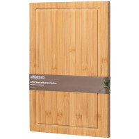 Доска кухонная с желобом ARDESTO Midori, 33х22х1.5см, бамбук