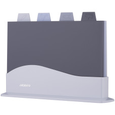 Набір дошок кухонних на підставці ARDESTO Fresh, 4шт, 23.8x33.8x7см, пластик