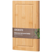 Дошка кухонна з жолобом ARDESTO Midori, 25х16х1.5см, бамбук