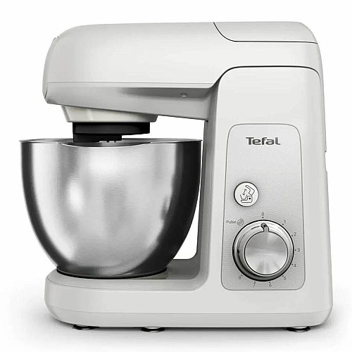 Кухонная машина Tefal Bake Partner 1100Вт, чаша-металл, корпус-пластик, насадок-8, белый