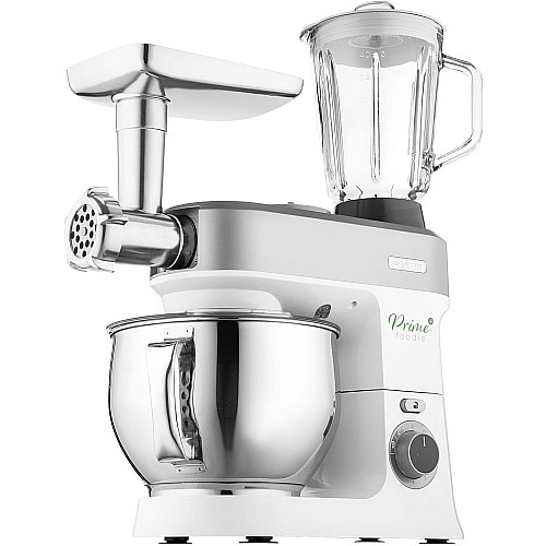 Кухонна машина Sencor 1200Вт, чаша-метал, корпус-пластик, насадок-19, білий